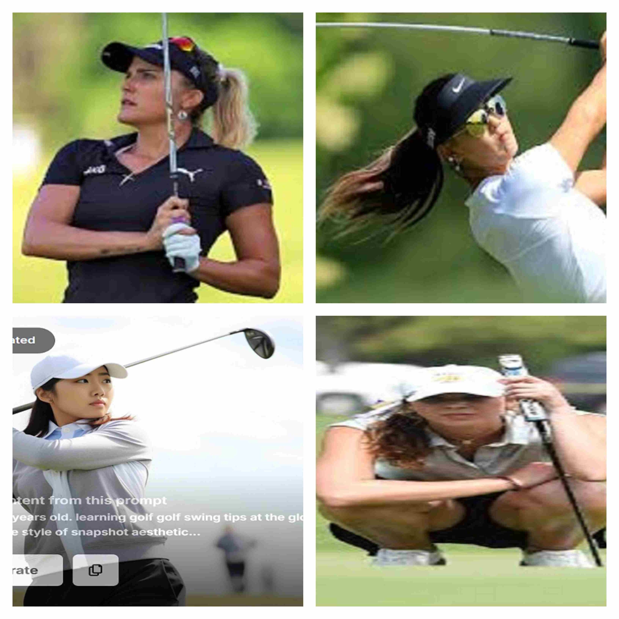 golfers lpga players in the buff